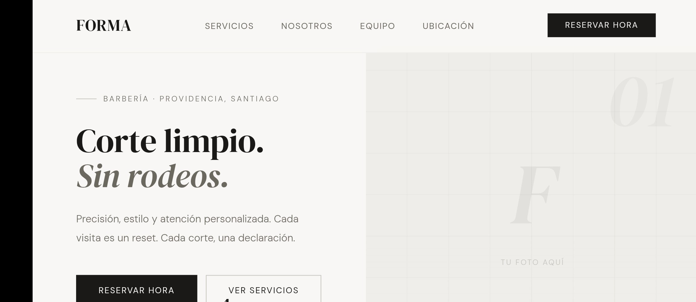 Demo barbería premium