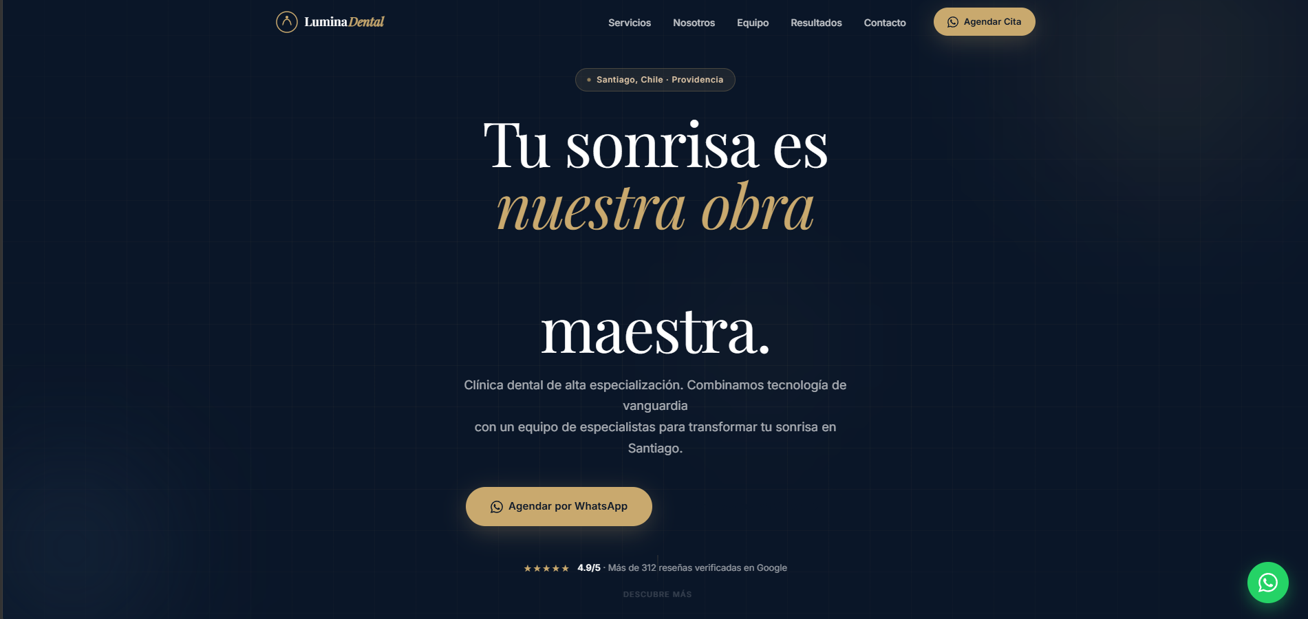 Demo clínica dental premium